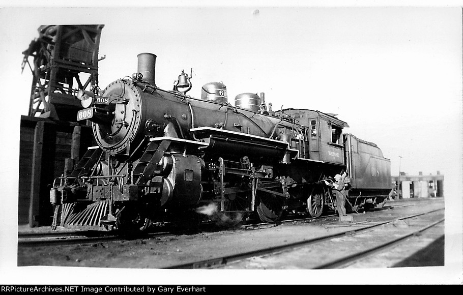 WAB 4-4-2 #608 - Wabash RR